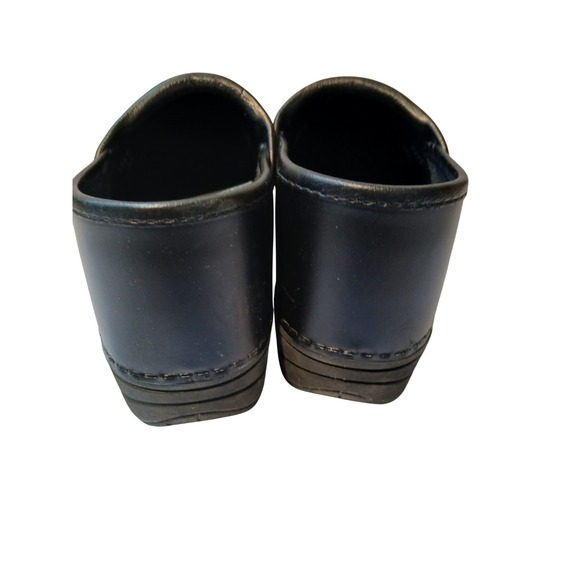Dansko XP 20 Clogs Black Leather Slip On Comfort Shoes Women Size 38 - Picture 5 of 8